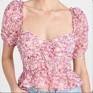 ASTR The Label Pink Blouse